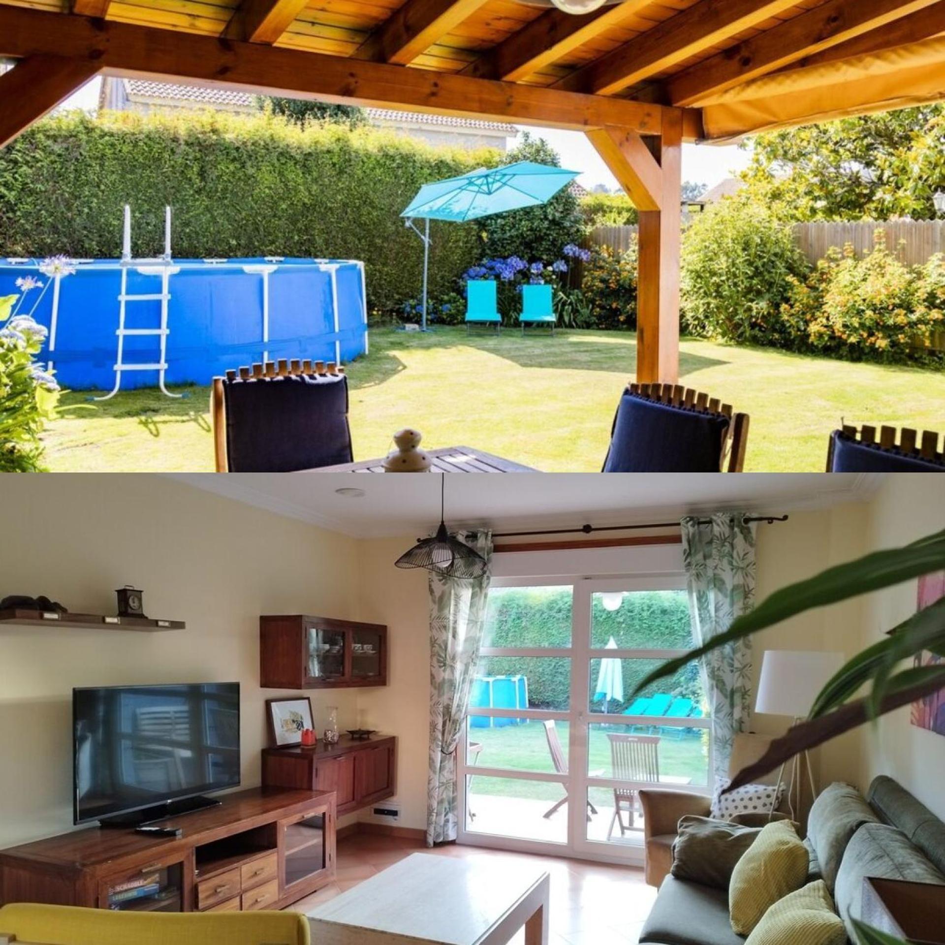 CASA DE LOIS,tranquila, luminosa, con piscina y cerca de Playa América Gondomar Extérieur photo
